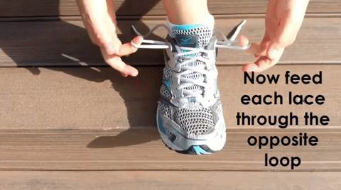 HOW TO TIE A HEEL LOCK (LACE LOCK) TO PREVENT RUNNING SHOE