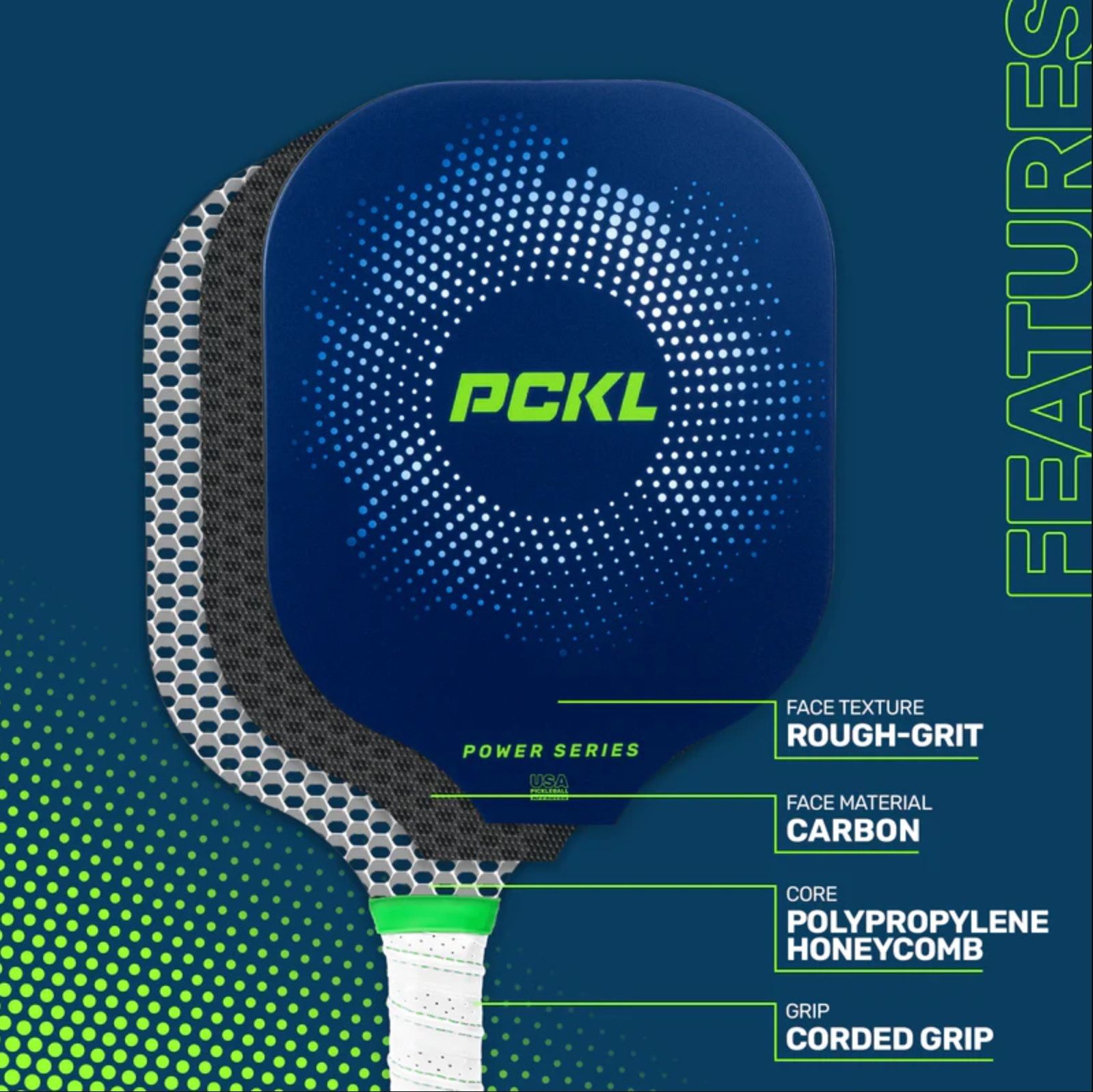 The PCKL Power Series paddle generates tons of spin