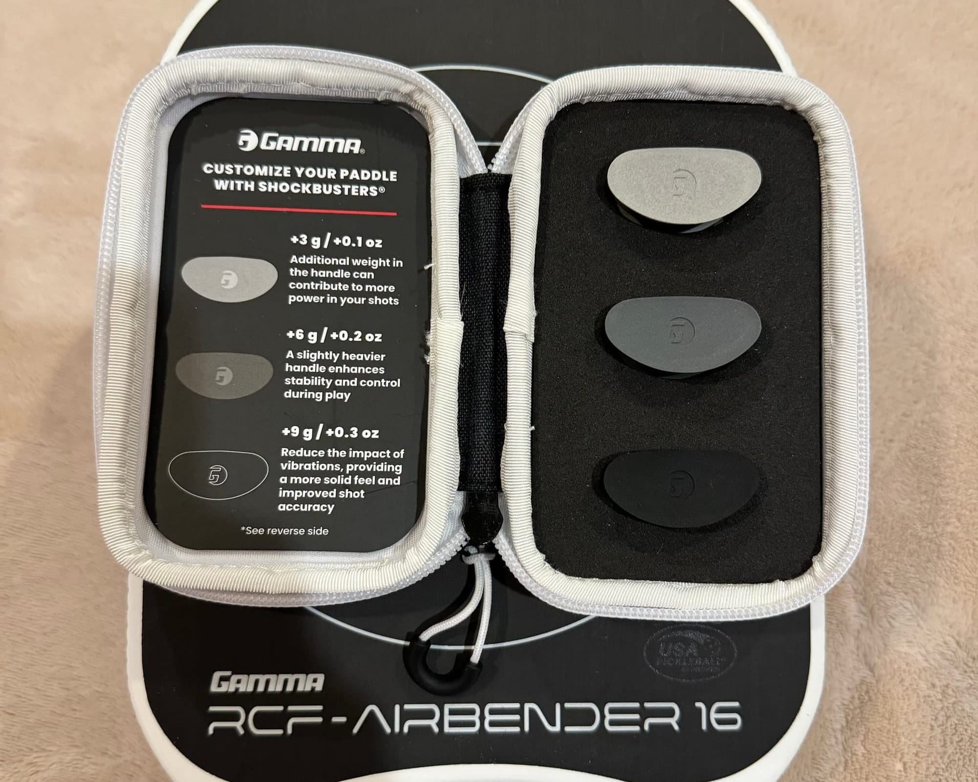 GAMMA RCF Airbender, Pickleball paddles, Pickleball paddle reviews