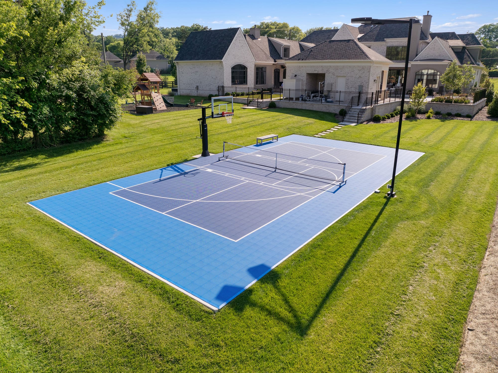 Pickleball court background