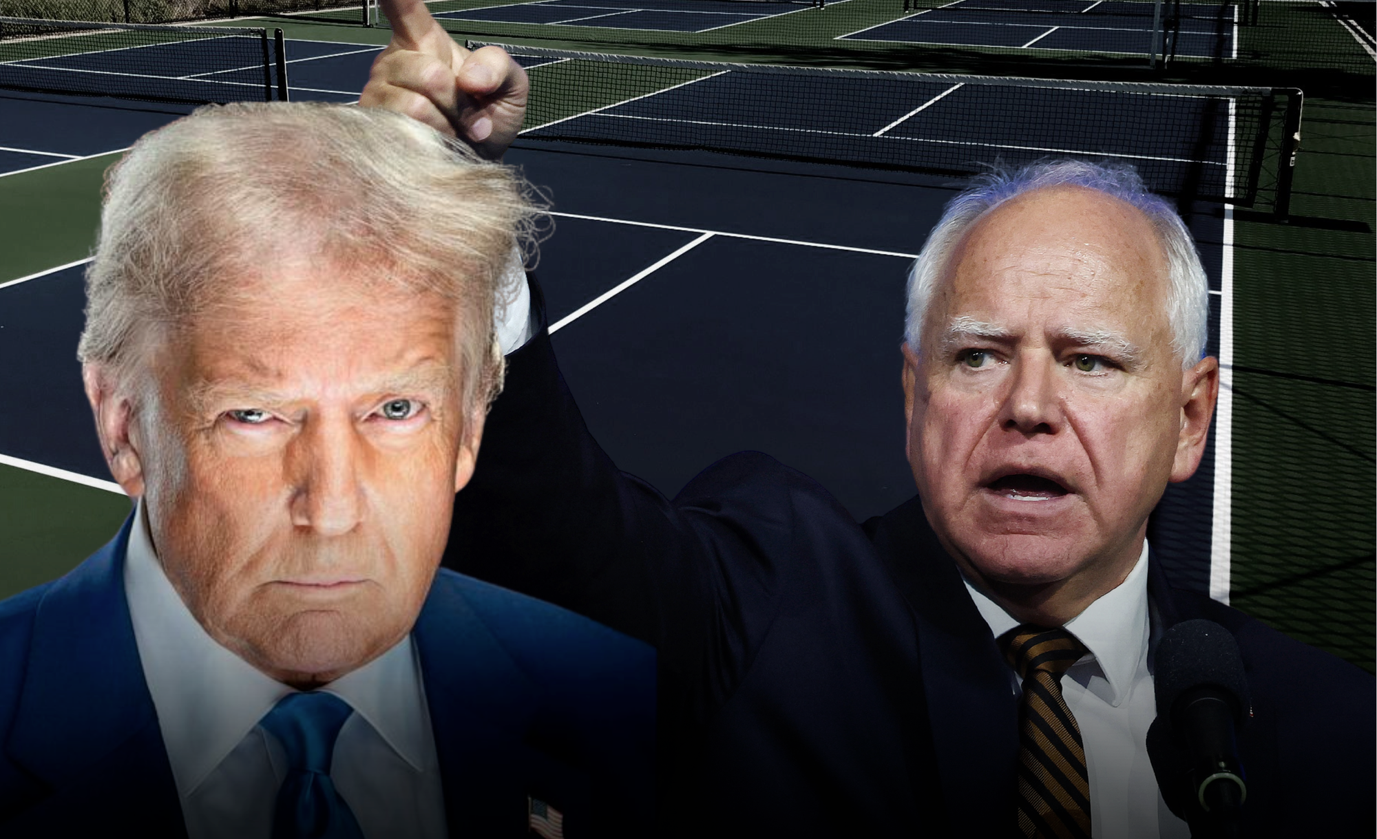 Tim Walz wishes Trump focused on pickleball instead of tariffs