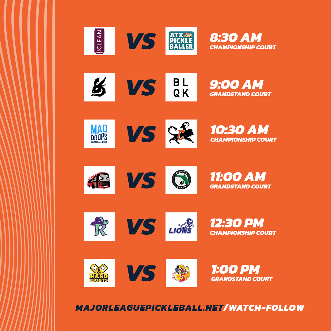 Major League Pickleball Live Blog