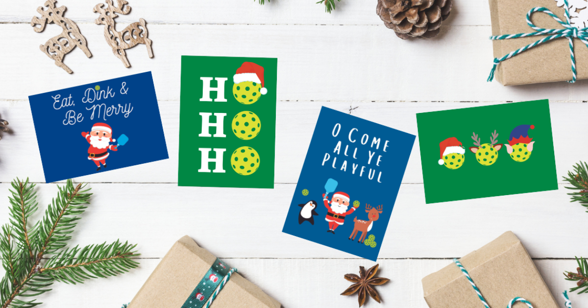 Holiday Greeting Cards for the Pickleballers in Your Life