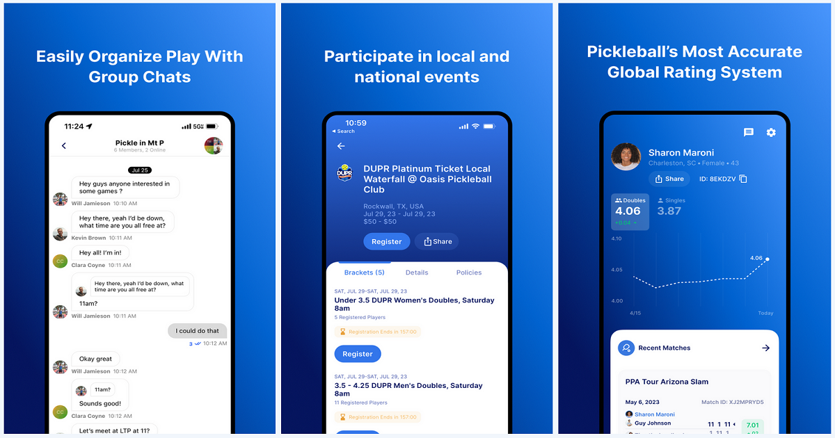 DUPR App Releases New Version: Messaging, Match Impact, New Interface, More