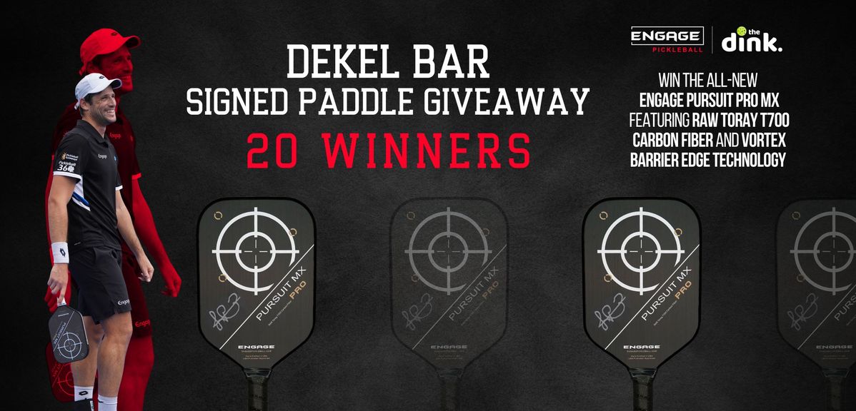 Win an Engage Pursuit Pro Paddle Signed by Dekel Bar