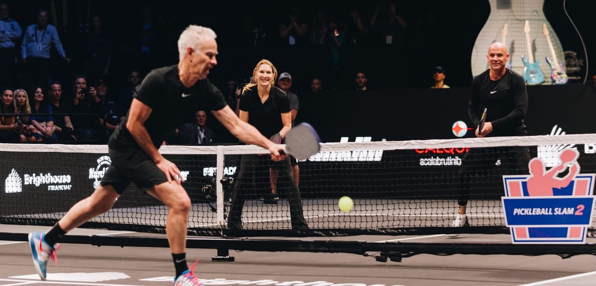 Tennis Legends Trade Their Rackets For Paddles at Pickleball Slam 2