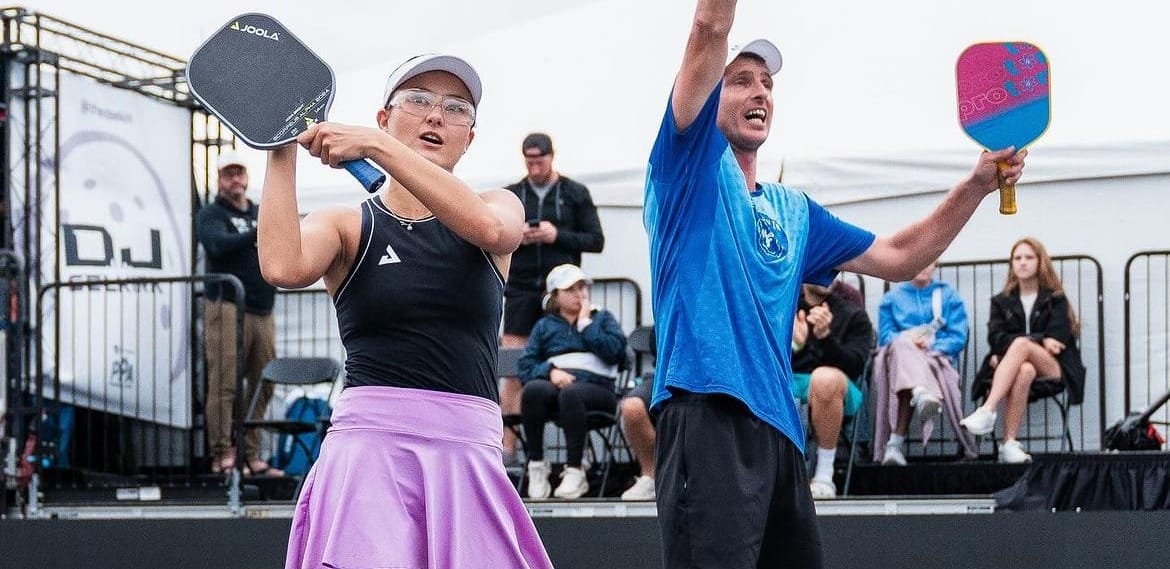 Anna Bright, Andrei Daescu Pull Off Mixed Doubles Upset to Take Gold in Austin