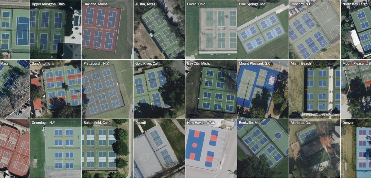 An Aerial View of America's Pickleball-Tennis Takeover