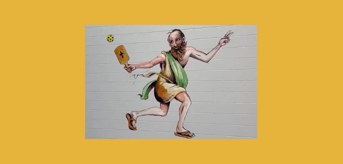 Alabama Church Goes Viral for 'Pickleball Paul' Gym Mural