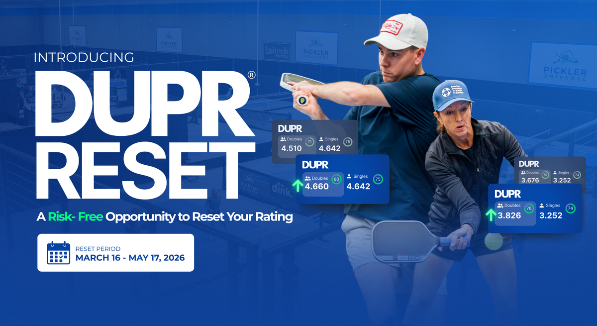 DUPR Launches ‘DUPR Reset,’ a Risk-Free Way to Reassess Your Current Rating