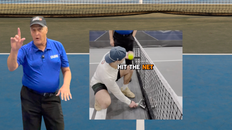 It's Actually Legal to Hit This Shot from Underneath the Net