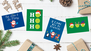 Holiday Greeting Cards for the Pickleballers in Your Life
