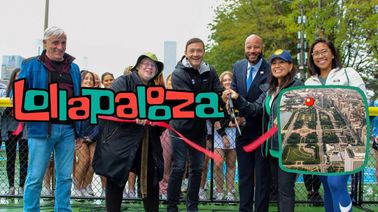 Lollapalooza Funded Pickleball Courts in Grant Park