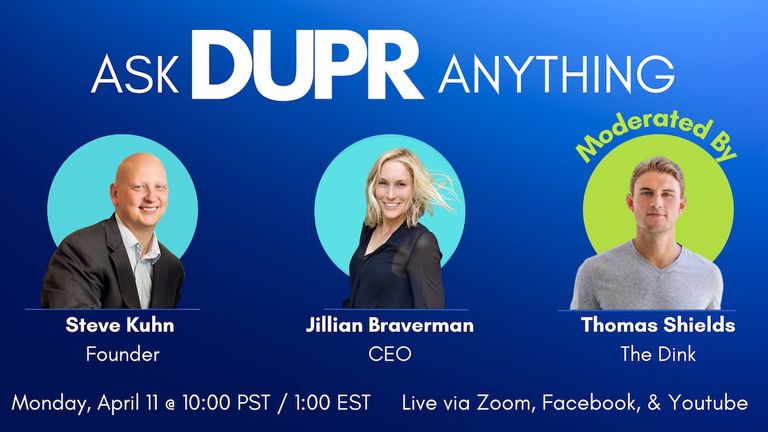 DUPR AMA and DUPR Origin Story
