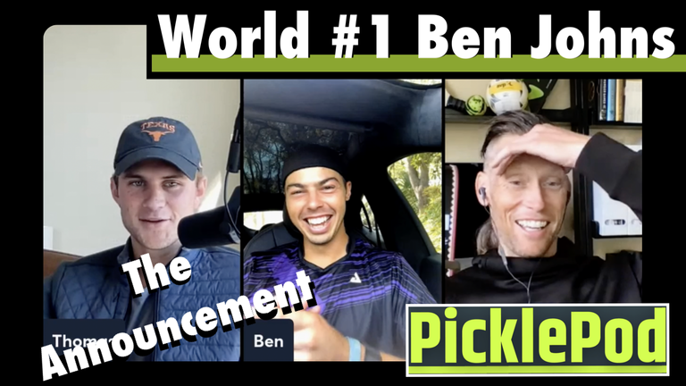 PicklePod Ep. 26 - Ben Johns Signs New Paddle Deal