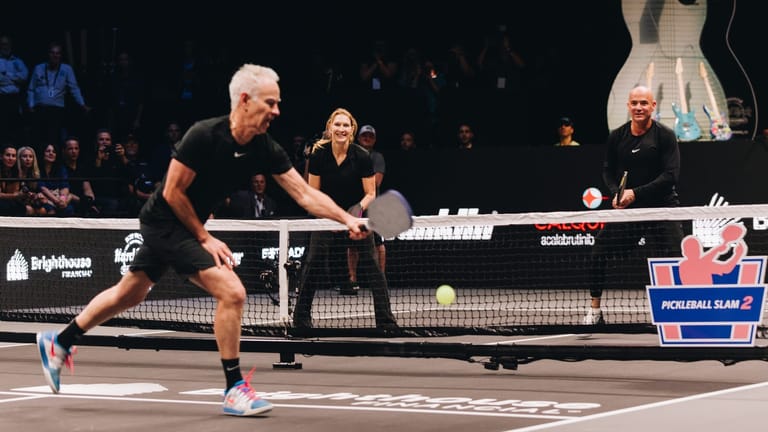 Tennis Legends Trade Their Rackets For Paddles at Pickleball Slam 2