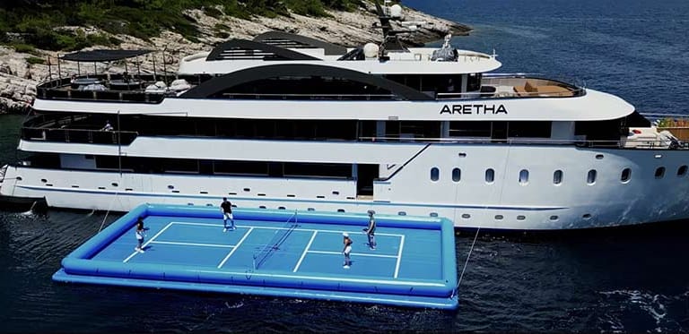 A Floating Pickleball Court You Need to See to Believe