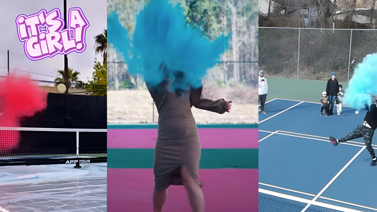 Apparently, Pickleball Gender Reveals Are a Thing Now