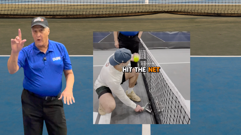 It's Actually Legal to Hit This Shot from Underneath the Net