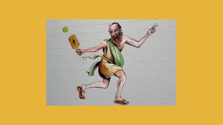 Alabama Church Goes Viral for 'Pickleball Paul' Gym Mural